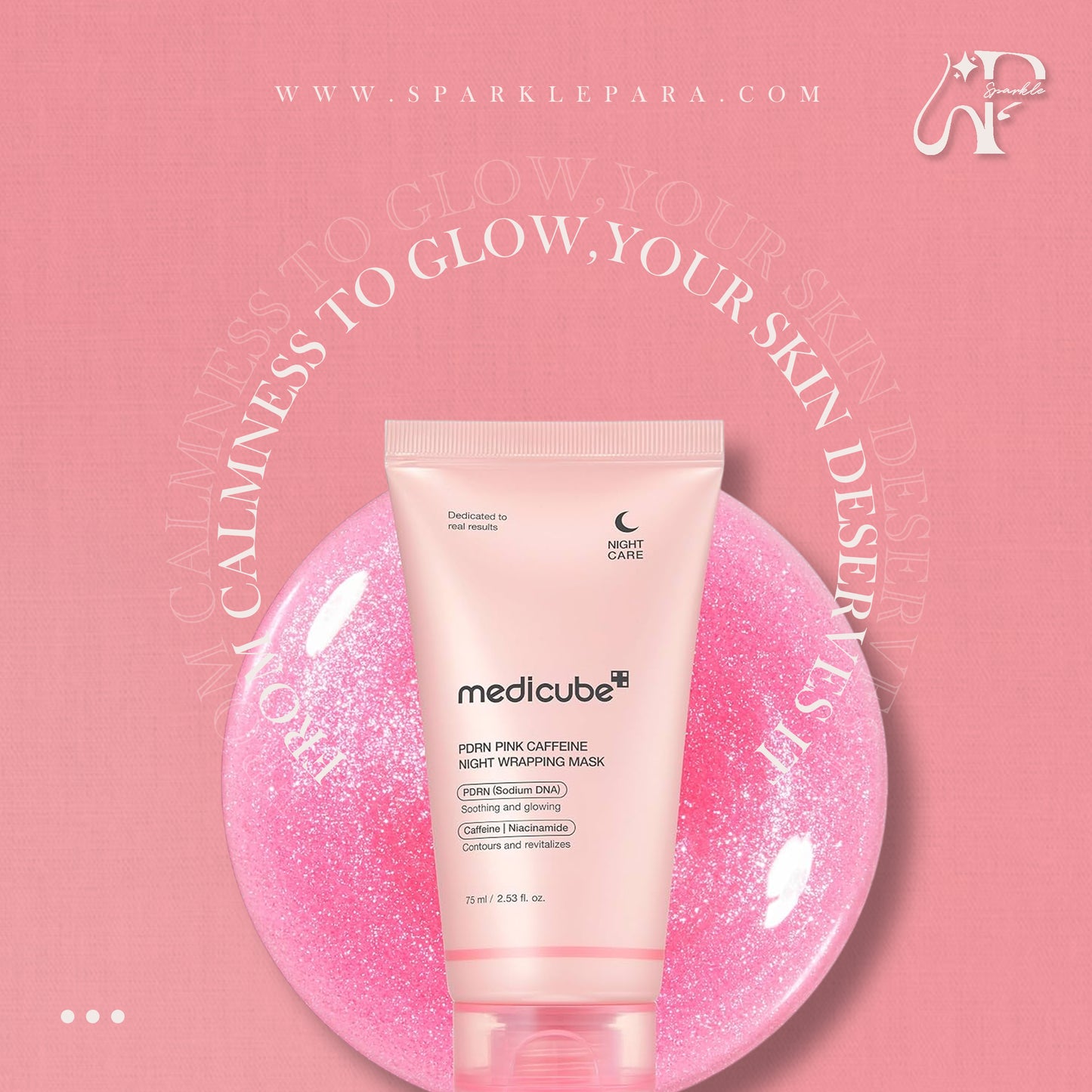 Medicube PDRN Pink Caffeine Night Wrapping Mask