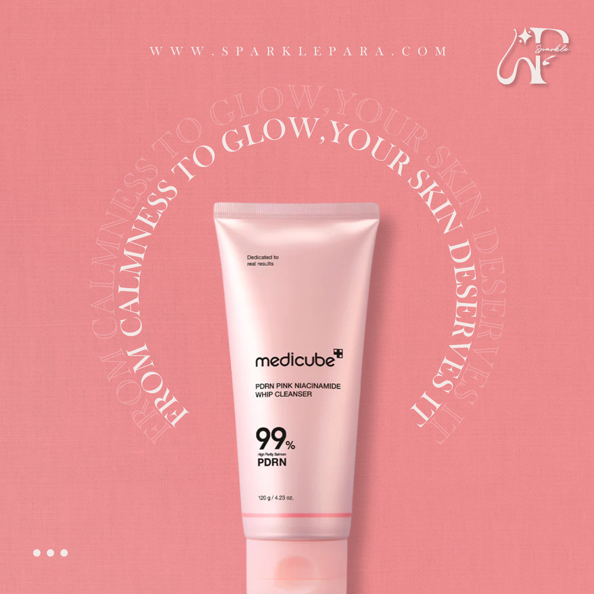 Medicube PDRN Pink Niacinamide Whip Cleanser ‏
