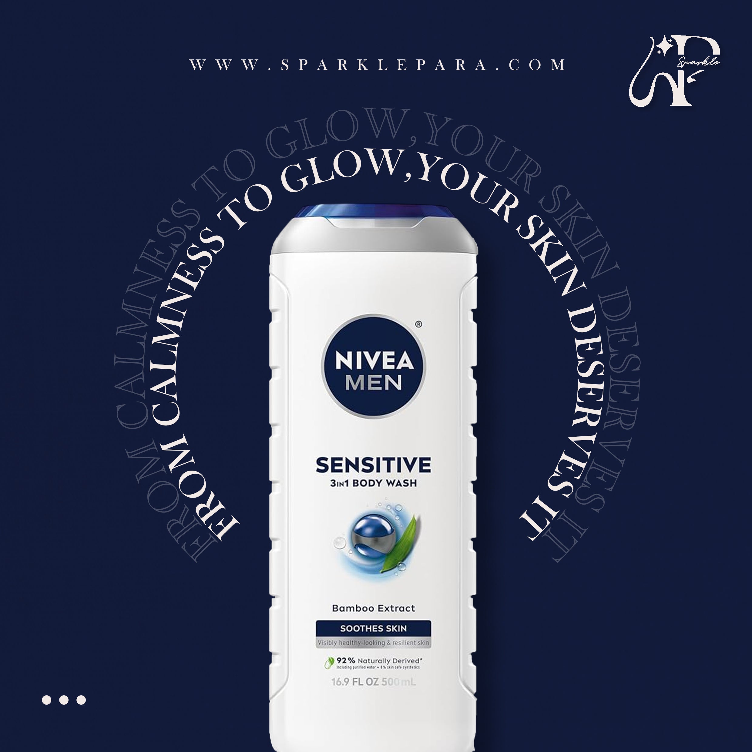 NIVEA Men Sensitive 3-in-1 Body Wash