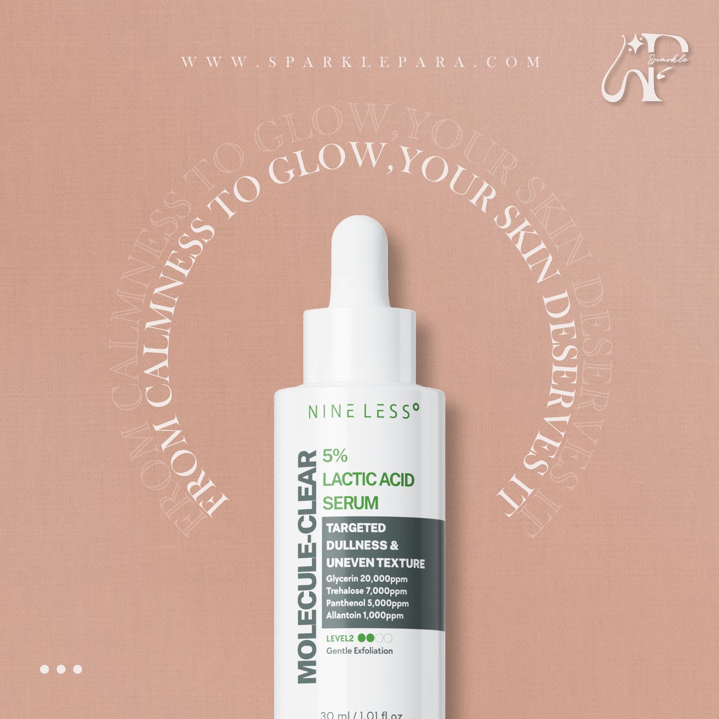NINELESS - Molecule-Clear 5% Lactic Acid Serum 30ml