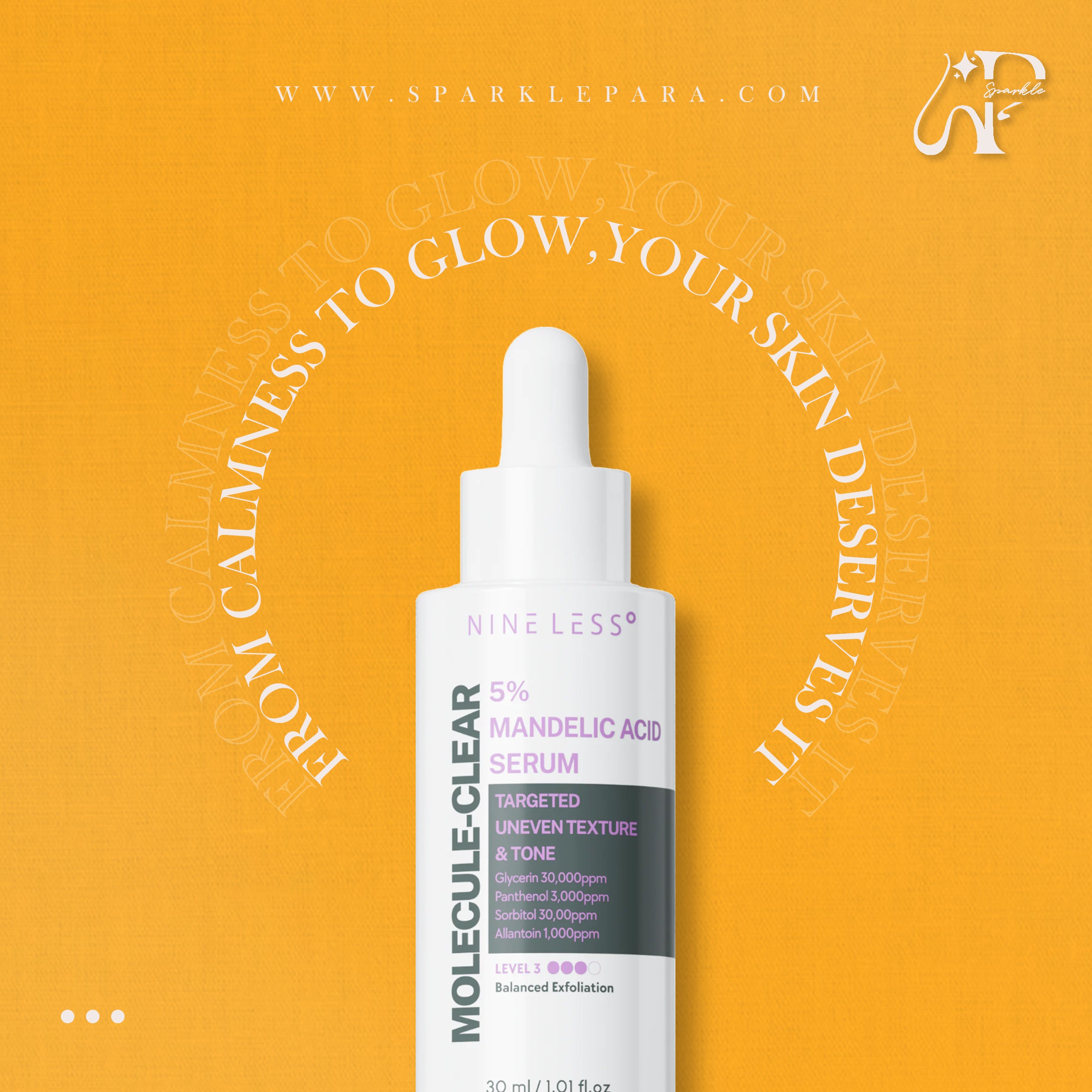 NINE LESS - Molecule-Clear 5% Mandelic Acid Serum 30ml