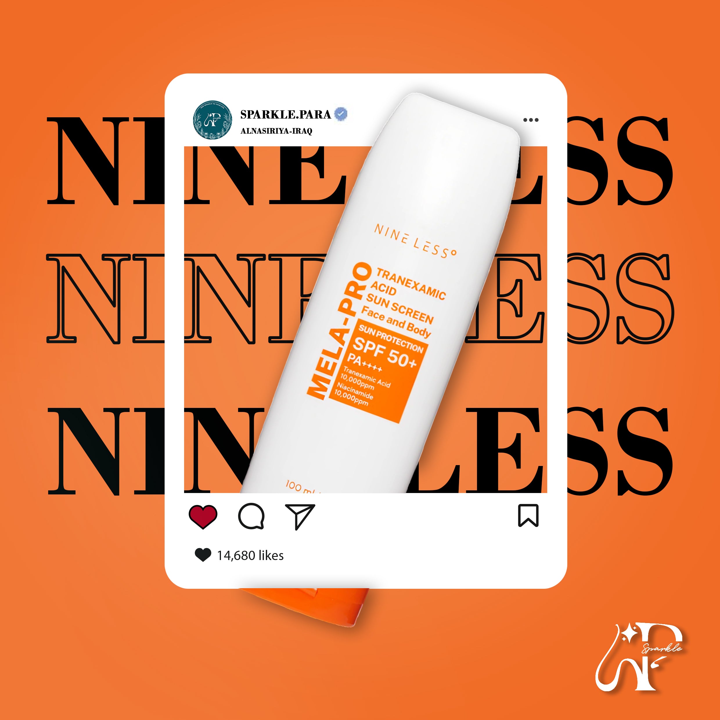 Nine less Tranexamic Acid Sun Screen Face & Body