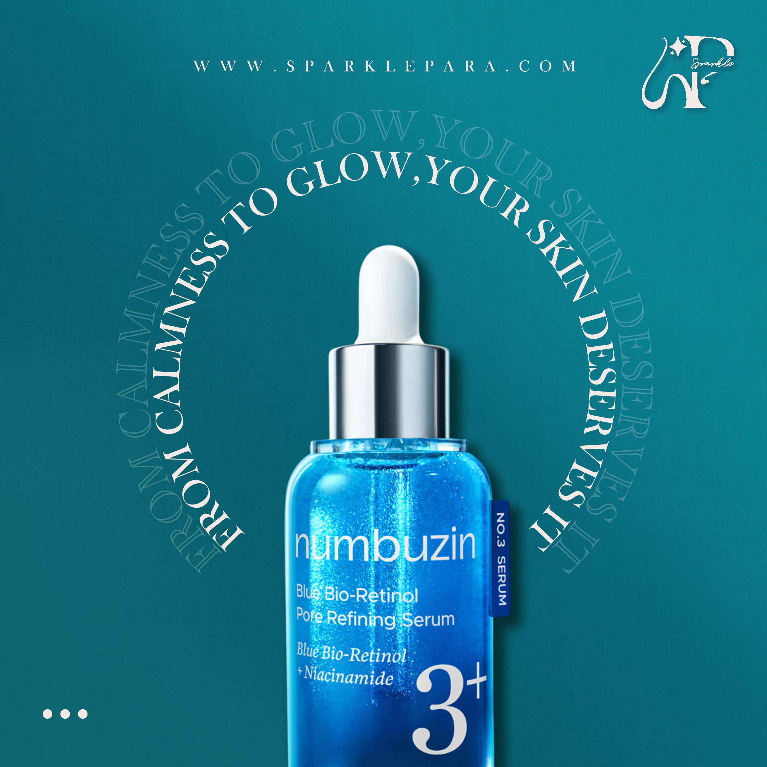 Numbuzin No.3 Blue Bio-Retinol Pore Refining Serum‏