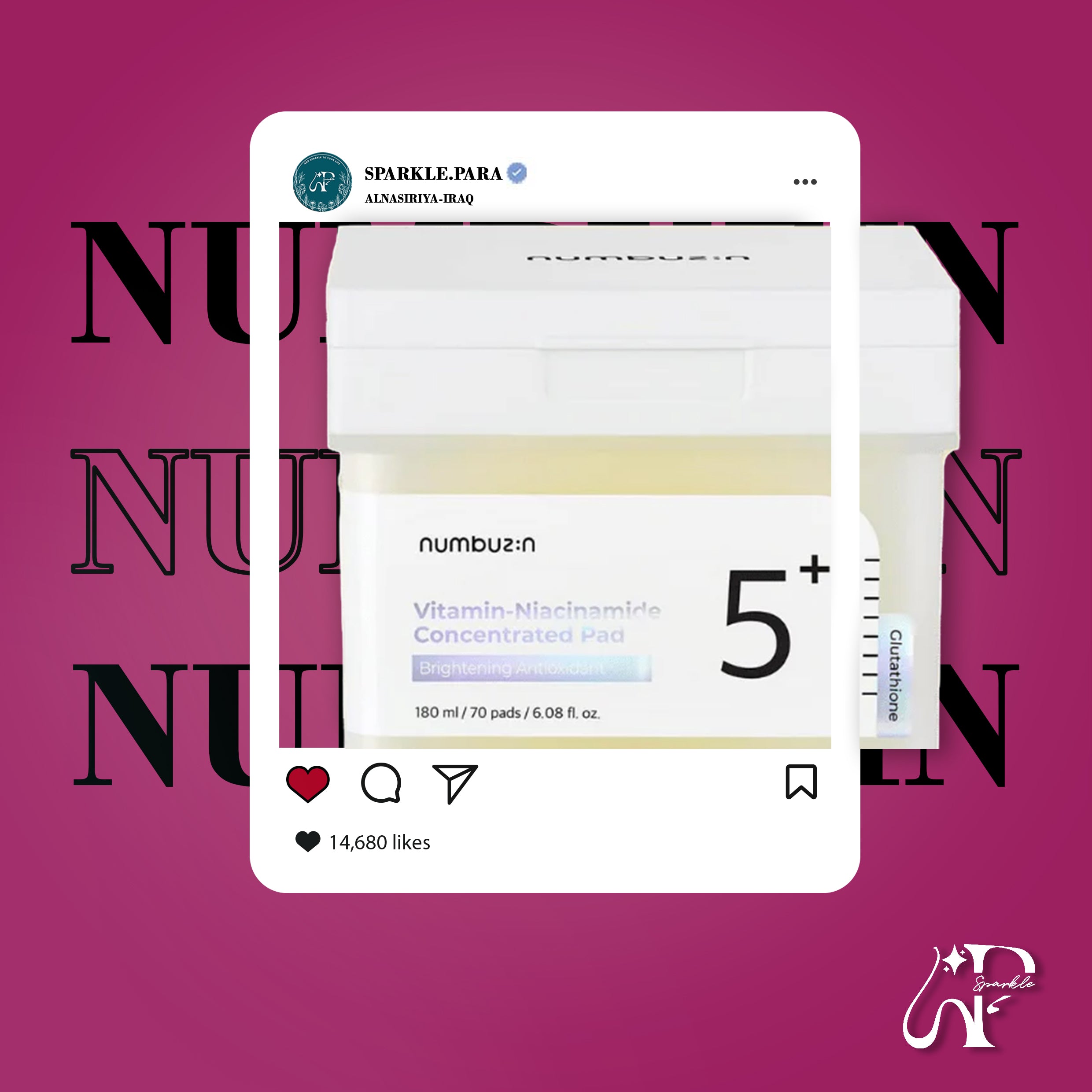 Numbuzin No.5 Vitamin-Niacinamide Concentrated Pad