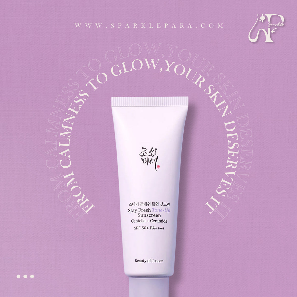 Beauty of Joseon Stay Fresh Tone-Up Sun Cream SPF 50+ | Purple