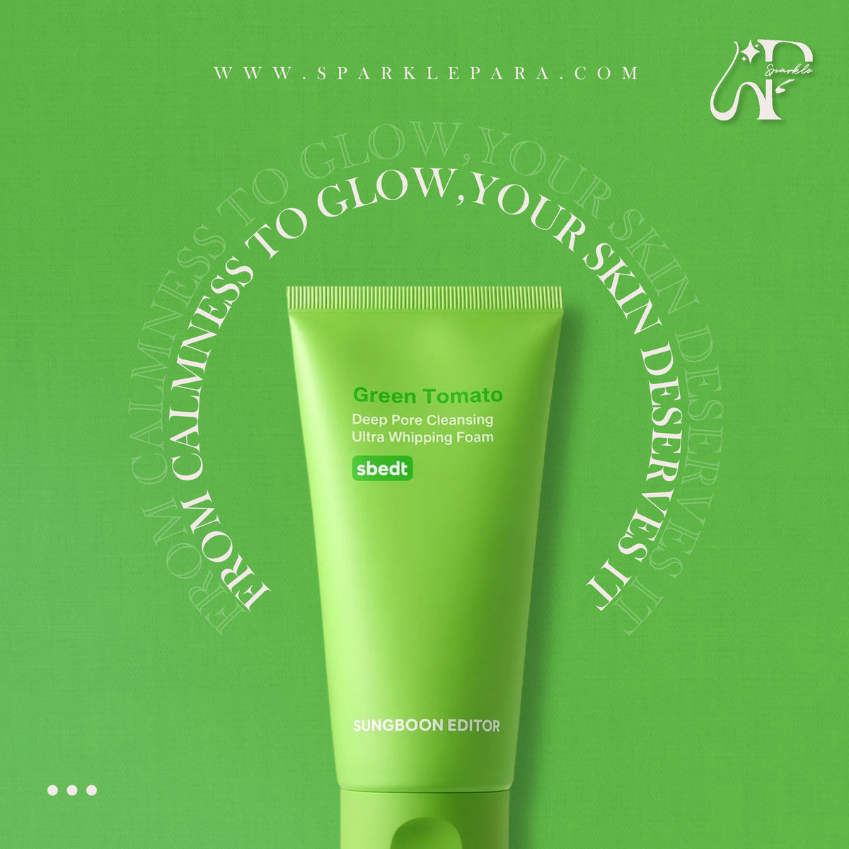 Sungboon Editor Green Tomato Deep Pore Cleansing Ultra Whipping Foam