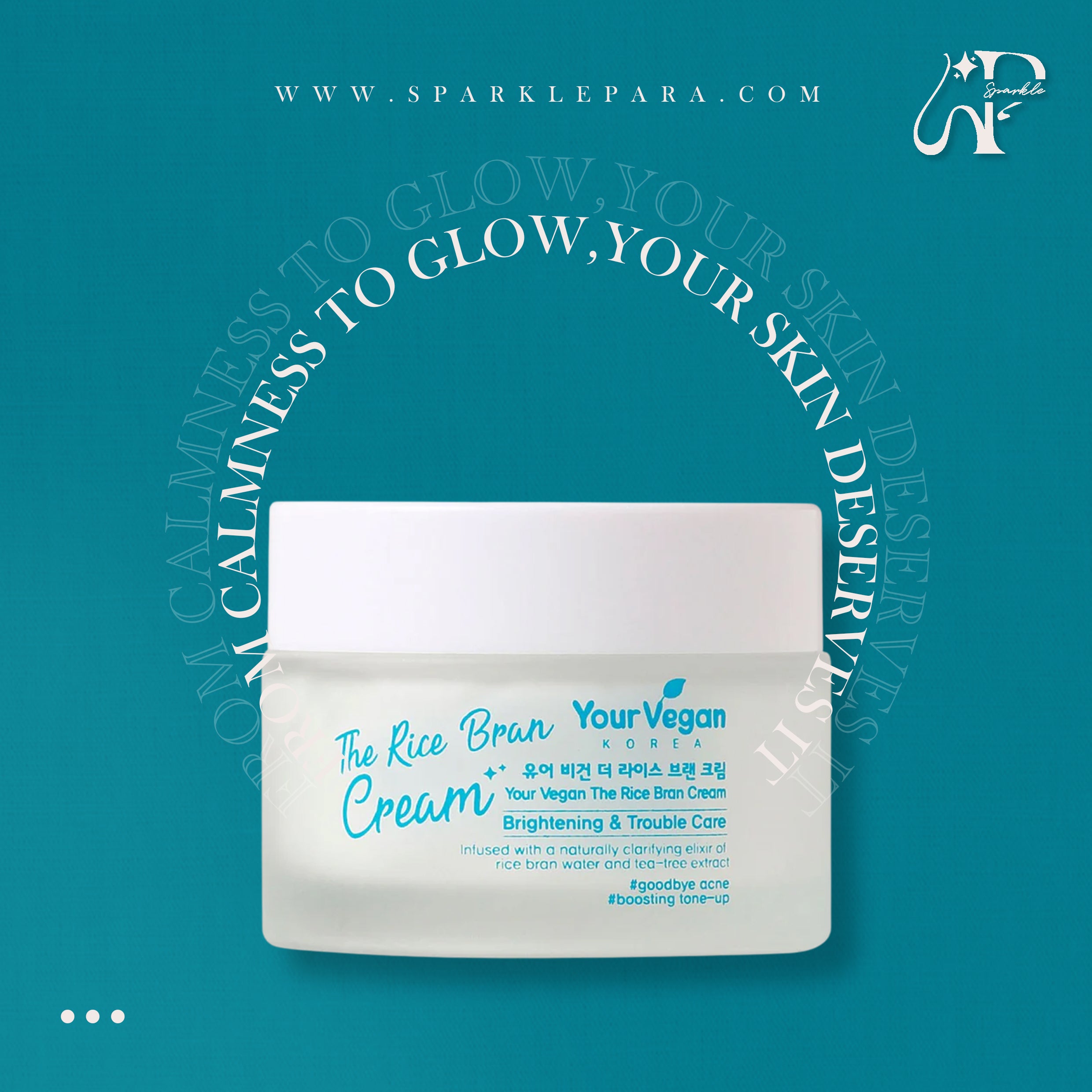 Your Vegan The Rice Bran Cream 45ml‏